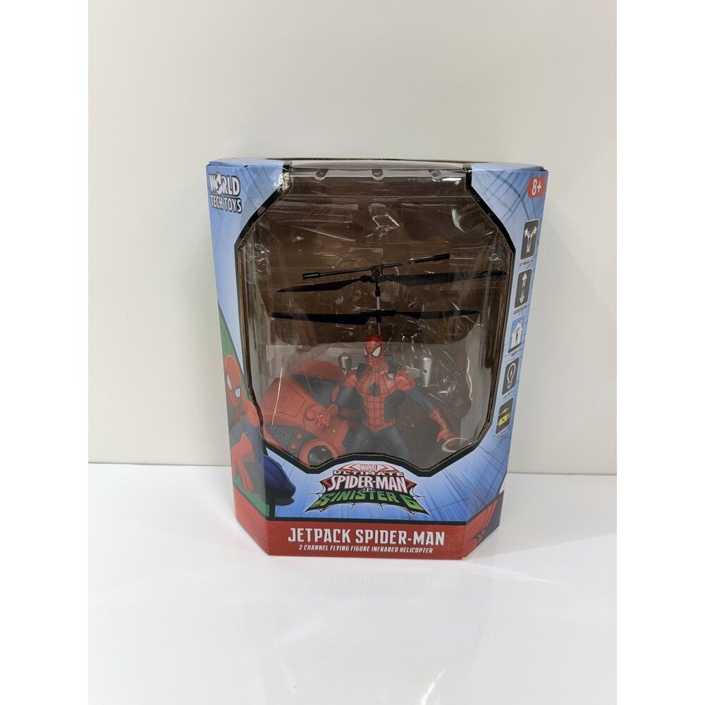 Marvel Ultimate Spider Man VS SINISTER 6 Jet Pack Flying Figure Helicopter